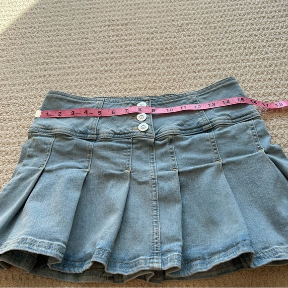 BDG Denim Pleated Mini Skirt - Picture 5 of 7